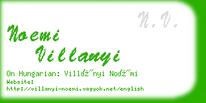 noemi villanyi business card